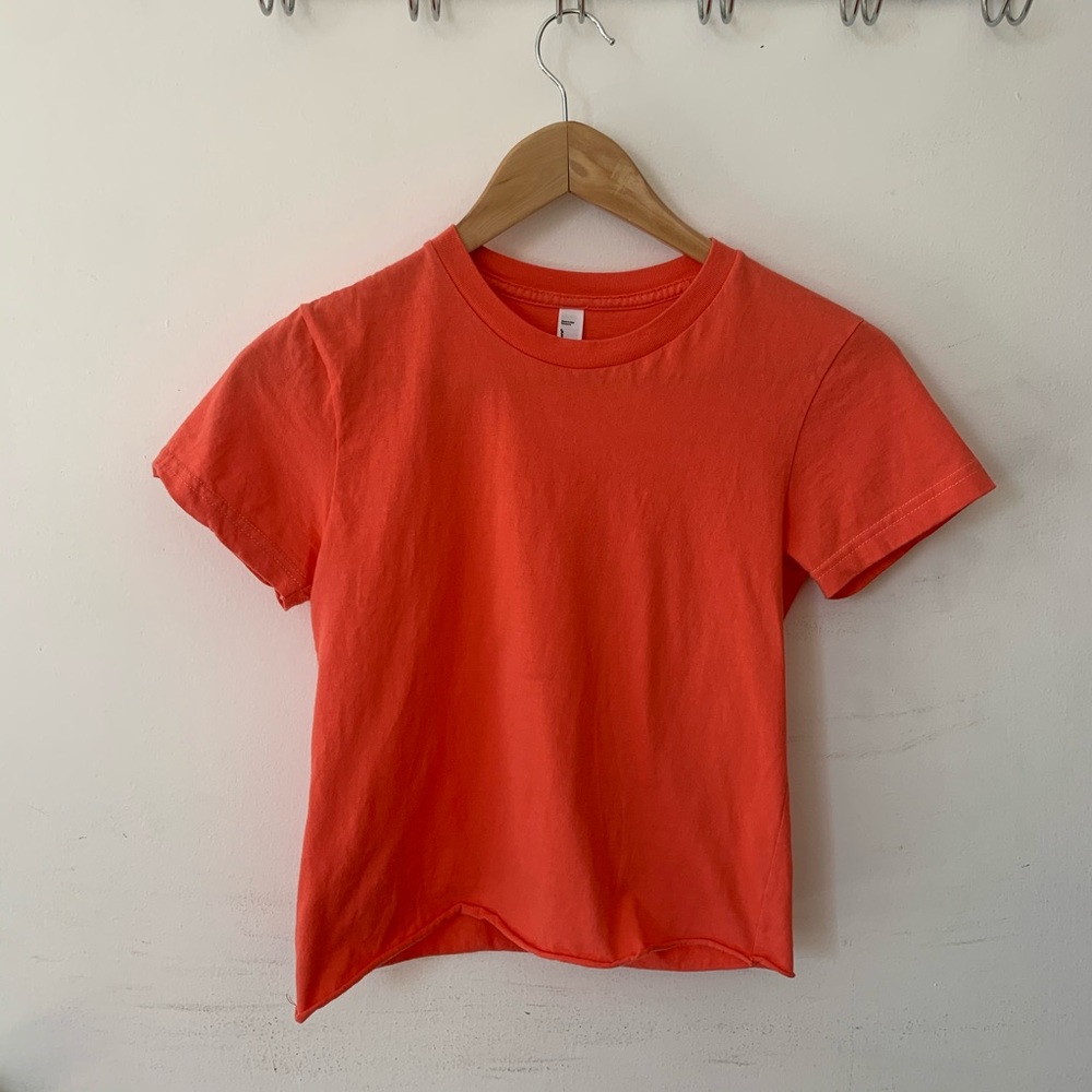American Apparel cropped T shirt